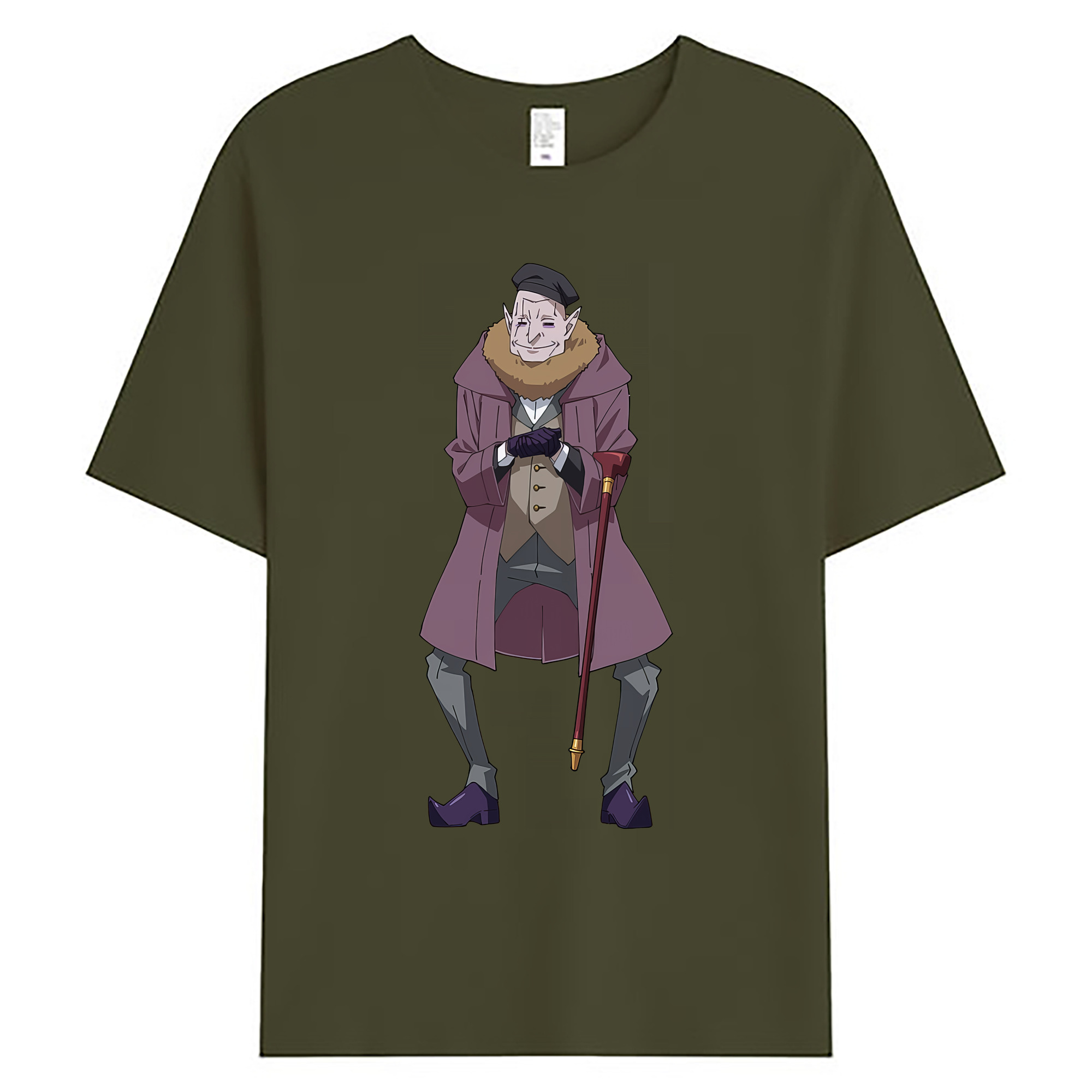 （画像用） 転スラ Regarding Reincarnated to Slime 綿100％ メンズ半袖Tシャツ｜肌触りやわらか＆通気性